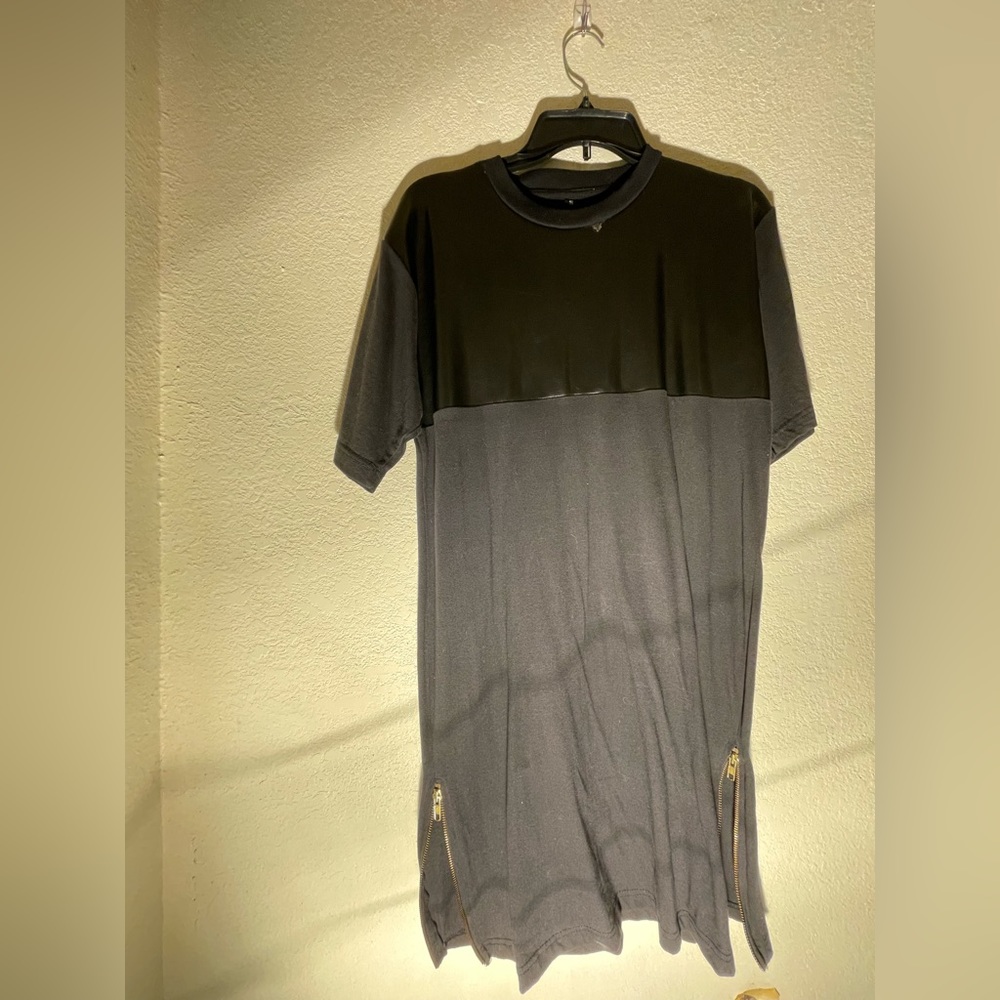 Women’s Leather Black Shirt 2010s Style